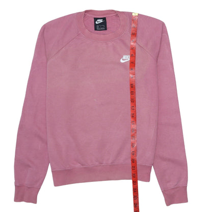 Womens UK Size S Nike Pink Pullover Sweatshirt