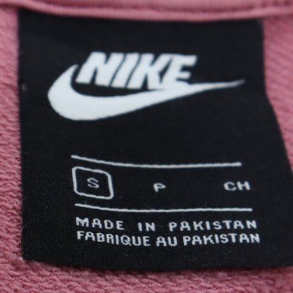 Womens UK Size S Nike Pink Pullover Sweatshirt