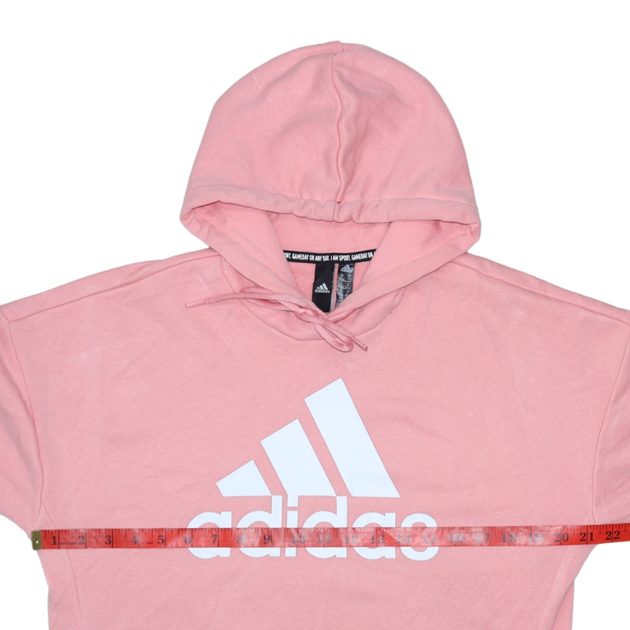 Womens UK Size M adidas Pink Pullover Hoodie
