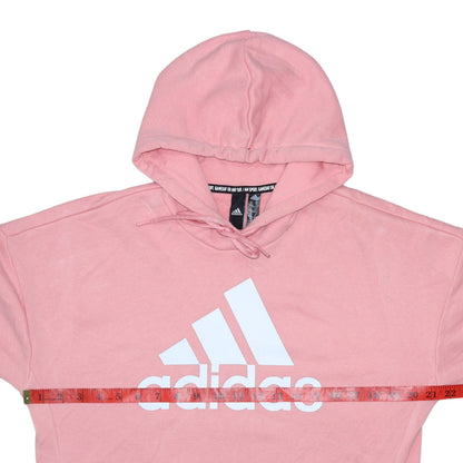Womens UK Size M adidas Pink Pullover Hoodie