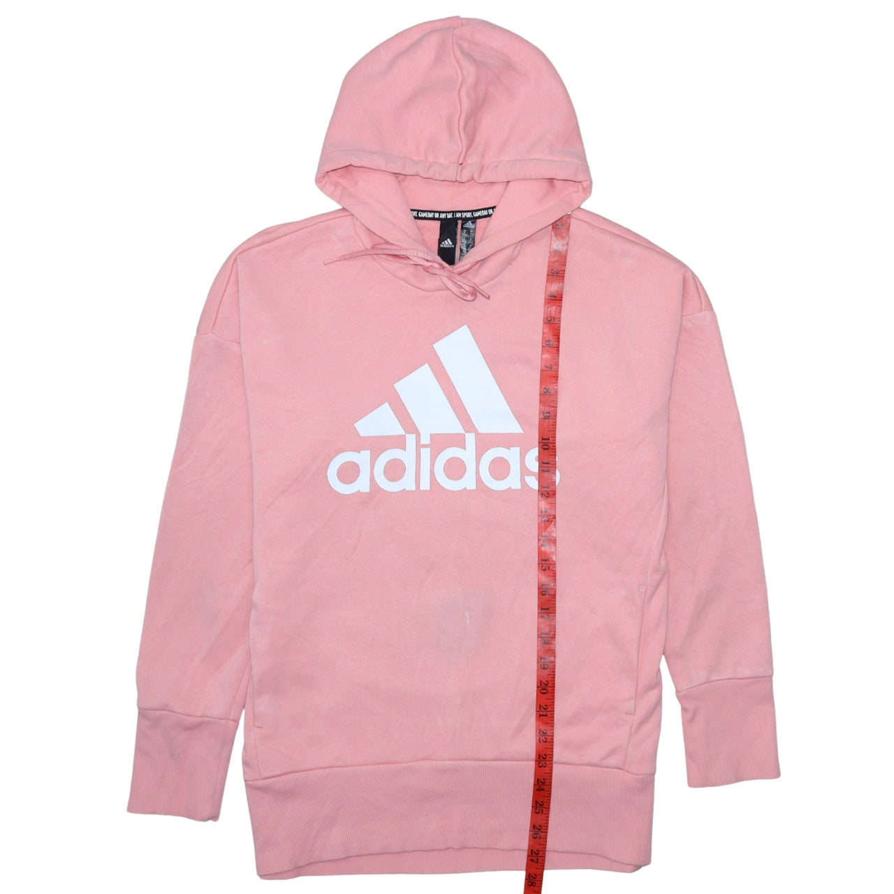Womens UK Size M adidas Pink Pullover Hoodie