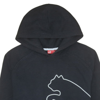 Mens UK Size S PUMA Black Pullover Hoodie