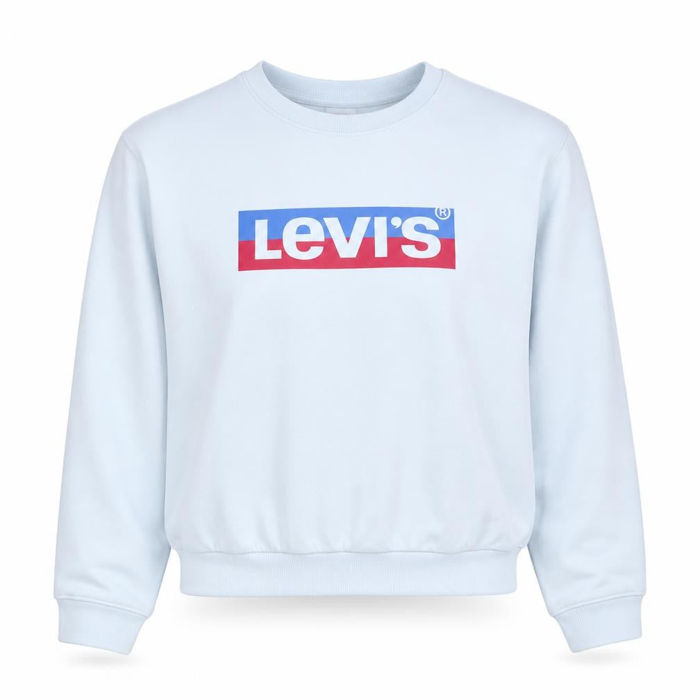 Womens UK Size S Levi's White Pullover Sweatshirt