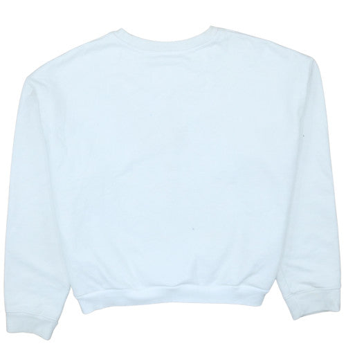Womens UK Size S Levi's White Pullover Sweatshirt