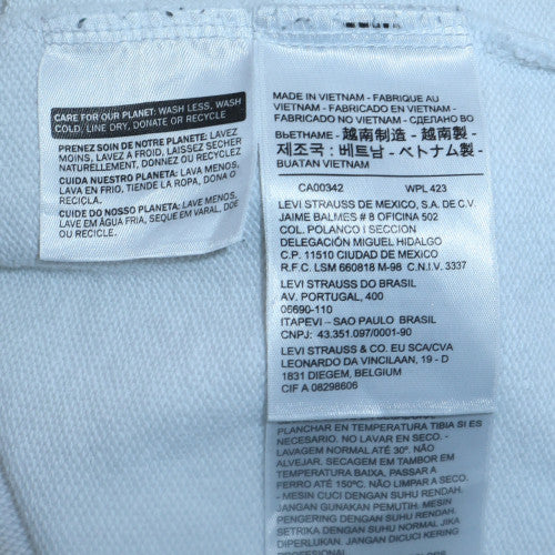 Womens UK Size S Levi's White Pullover Sweatshirt