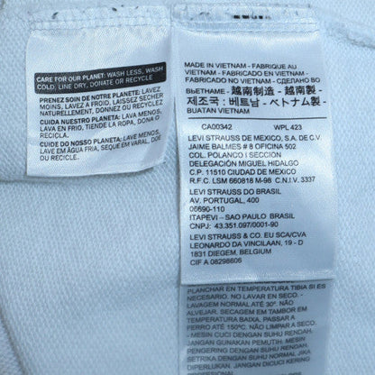 Womens UK Size S Levi's White Pullover Sweatshirt