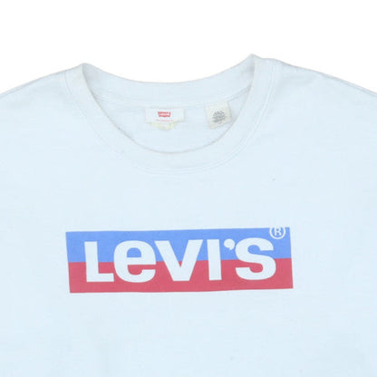 Womens UK Size S Levi's White Pullover Sweatshirt
