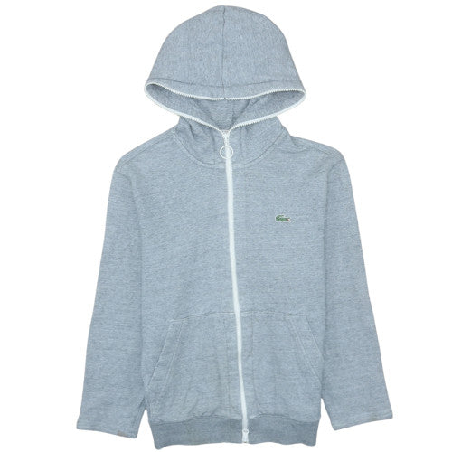 Mens UK Size S Lacoste Grey Full Zip Hoodie