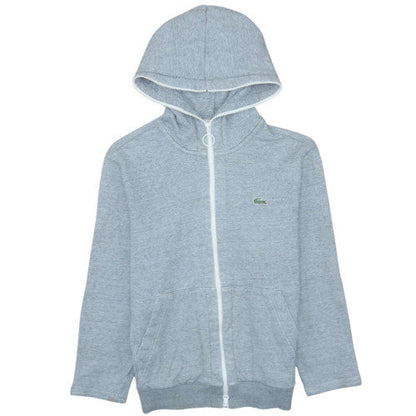 Mens UK Size S Lacoste Grey Full Zip Hoodie