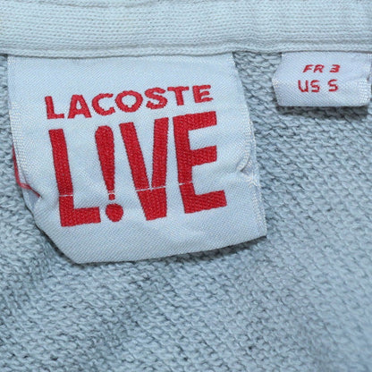 Mens UK Size S Lacoste Grey Full Zip Hoodie