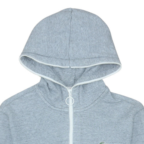 Mens UK Size S Lacoste Grey Full Zip Hoodie