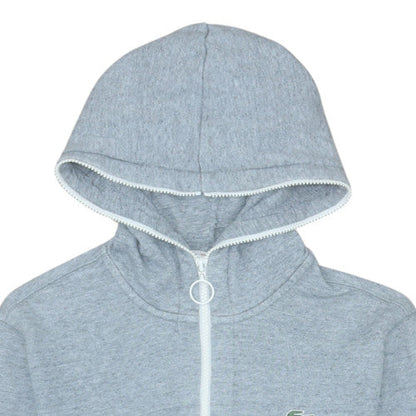 Mens UK Size S Lacoste Grey Full Zip Hoodie