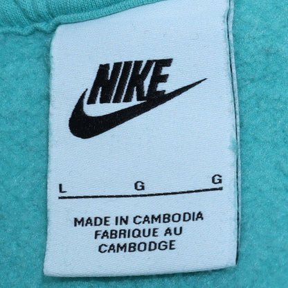 Womens UK Size L Nike Blue Pullover Hoodie