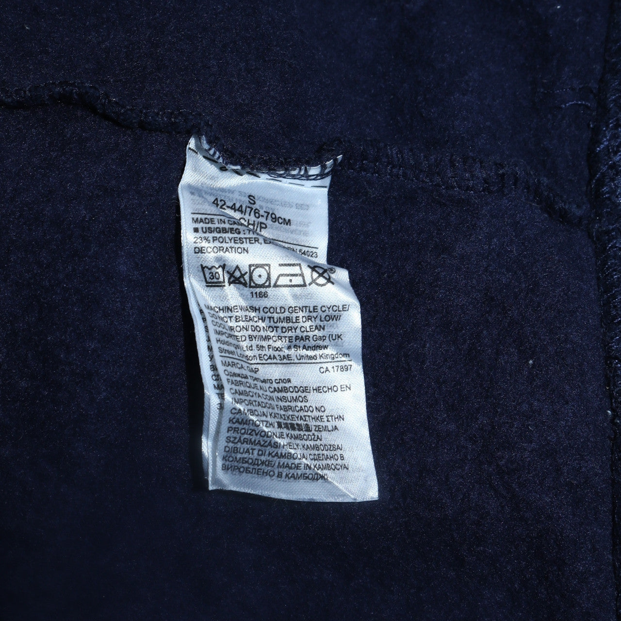 Mens UK Size S Gap Blue Pullover Hoodie