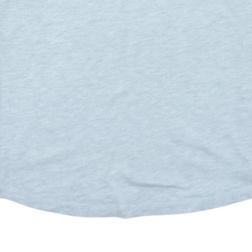 Diesel Mens Grey & Burgundy Long Sleeve Raglan Crew Neck T-Shirt Size L