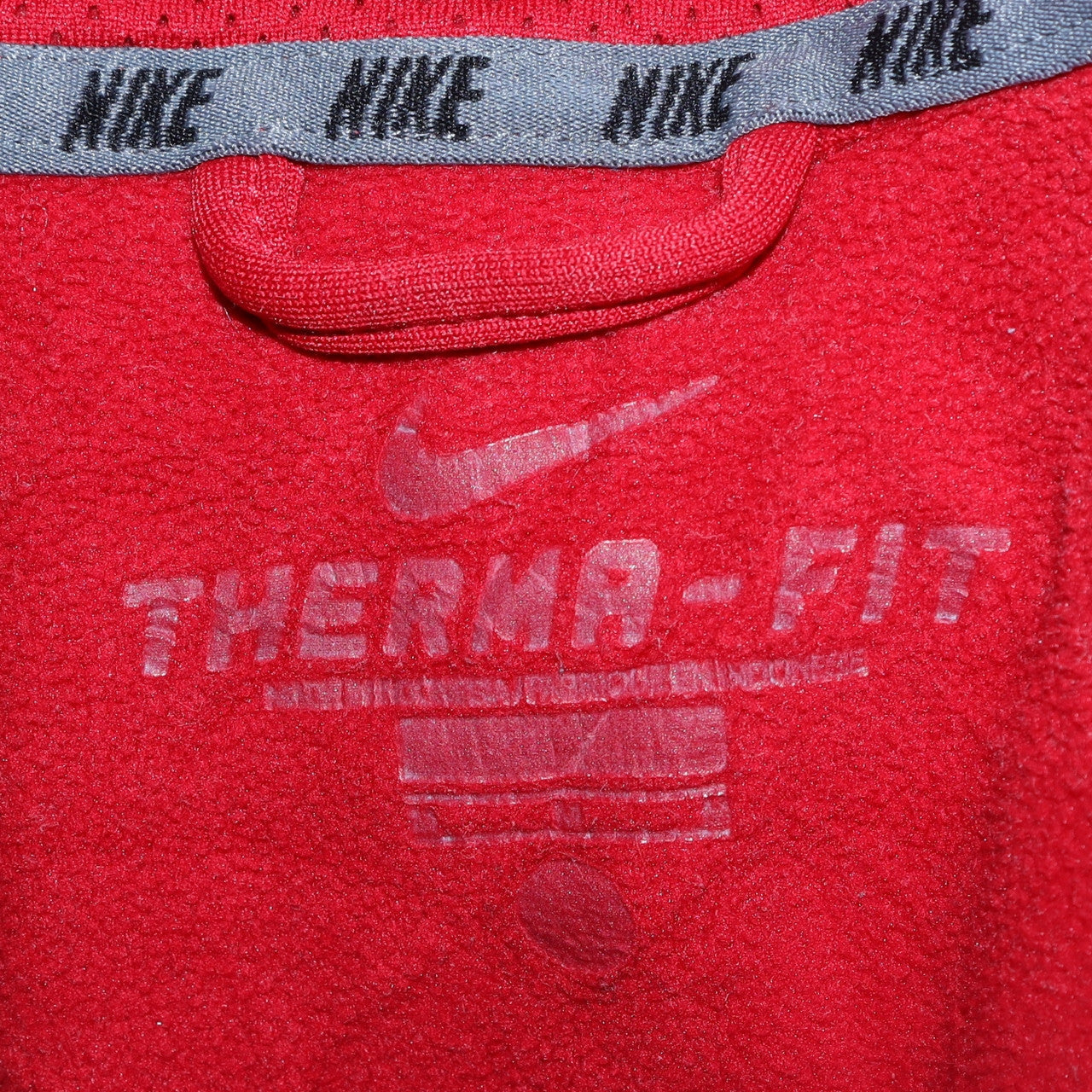 Mens UK Size M Nike Red Full Zip Hoodie