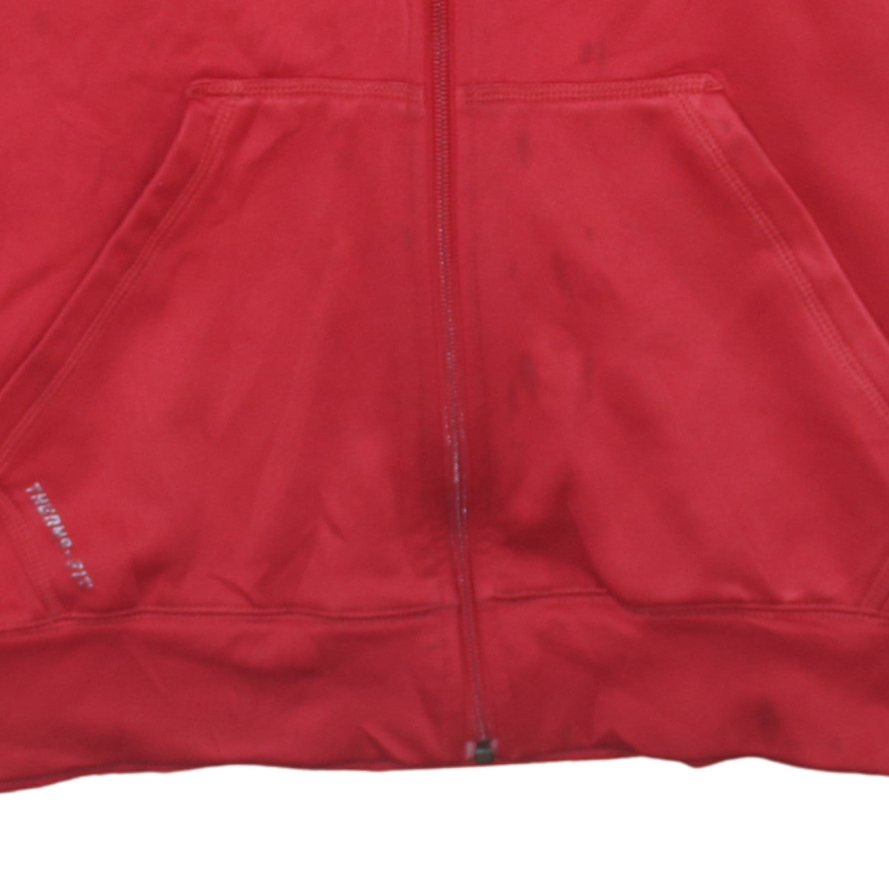 Mens UK Size M Nike Red Full Zip Hoodie