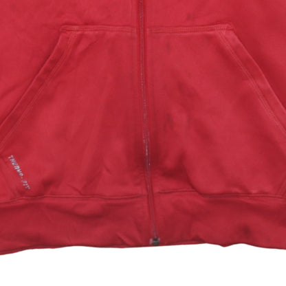 Mens UK Size M Nike Red Full Zip Hoodie