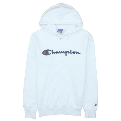 Mens UK Size L Champion White Pullover Hoodie