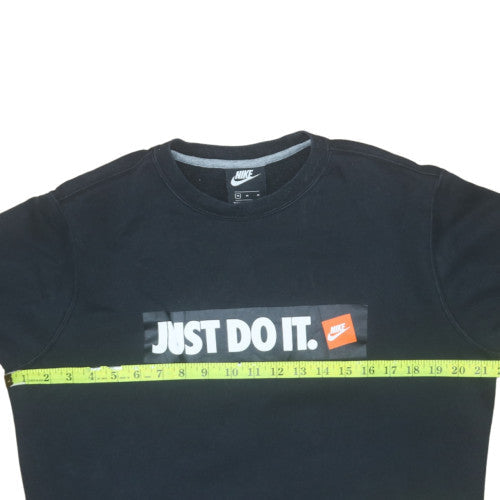 Mens UK Size M Nike Black Pullover Sweatshirt
