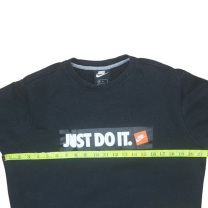 Mens UK Size M Nike Black Pullover Sweatshirt