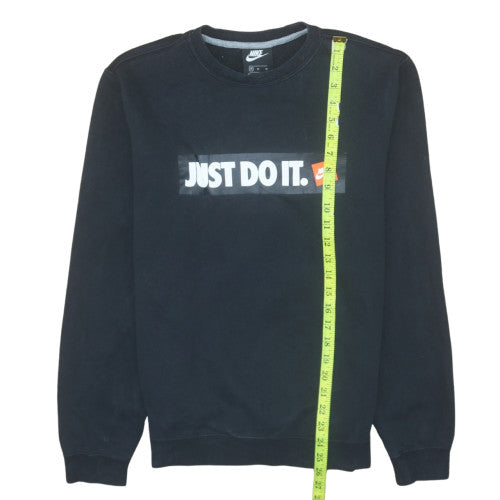 Mens UK Size M Nike Black Pullover Sweatshirt