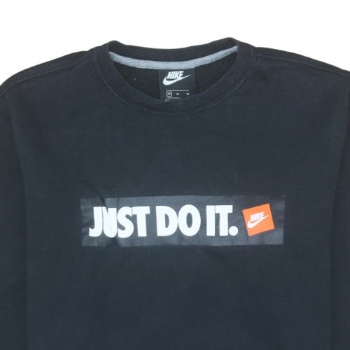 Mens UK Size M Nike Black Pullover Sweatshirt