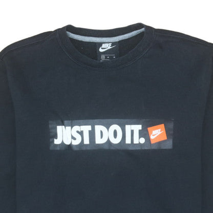 Mens UK Size M Nike Black Pullover Sweatshirt