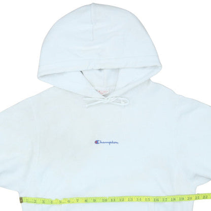 Mens UK Size S Champion White Pullover Hoodie
