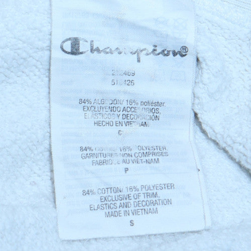 Mens UK Size S Champion White Pullover Hoodie