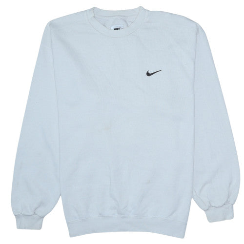 Mens UK Size L Nike White Pullover Sweatshirt
