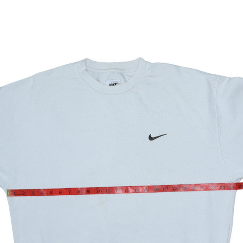 Mens UK Size L Nike White Pullover Sweatshirt