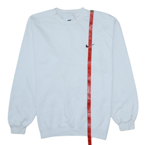 Mens UK Size L Nike White Pullover Sweatshirt