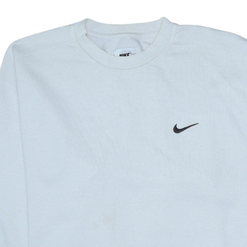 Mens UK Size L Nike White Pullover Sweatshirt