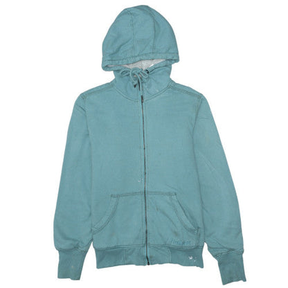 Womens UK Size M Carhartt Blue Full Zip Hoodie