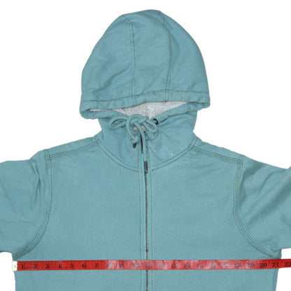 Womens UK Size M Carhartt Blue Full Zip Hoodie