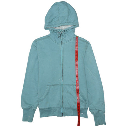 Womens UK Size M Carhartt Blue Full Zip Hoodie