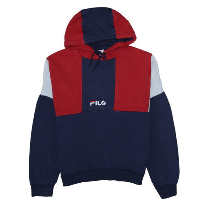 Womens UK Size M FILA Multicoloured Pullover Hoodie