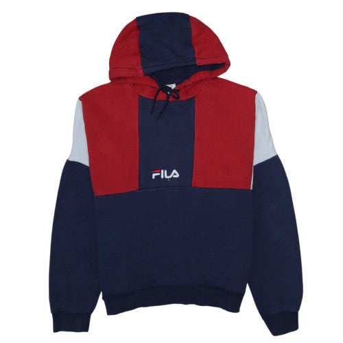 Womens UK Size M FILA Multicoloured Pullover Hoodie