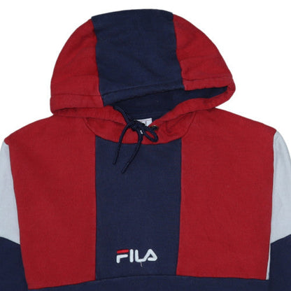 Womens UK Size M FILA Multicoloured Pullover Hoodie