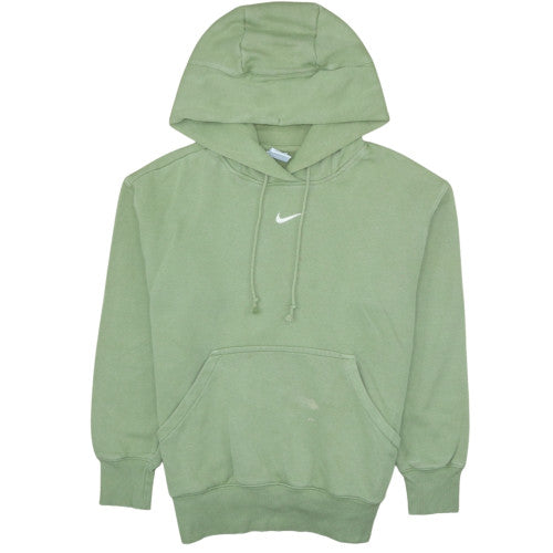 Womens UK Size XS Nike Green Pullover Hoodie