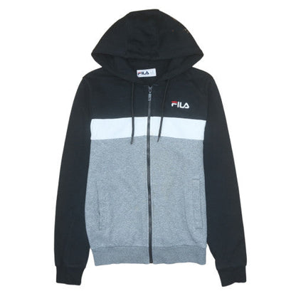 Mens UK Size XS FILA Black Full Zip Hoodie