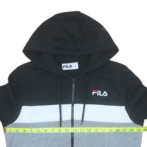 Mens UK Size XS FILA Black Full Zip Hoodie