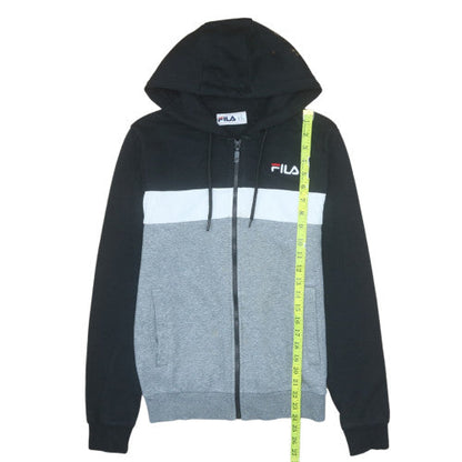 Mens UK Size XS FILA Black Full Zip Hoodie
