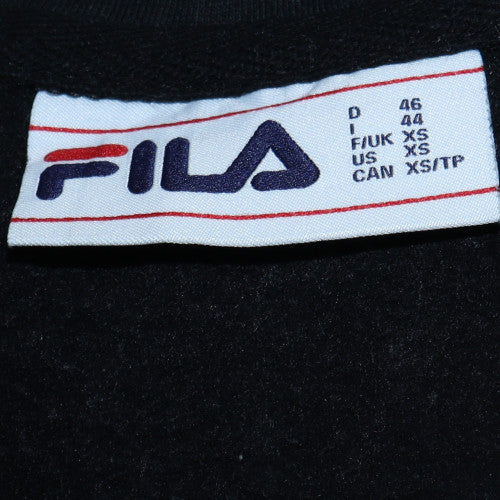 Mens UK Size XS FILA Black Full Zip Hoodie