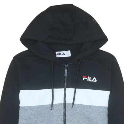 Mens UK Size XS FILA Black Full Zip Hoodie