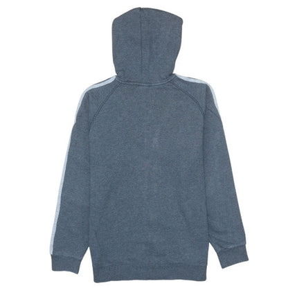 Adidas Boys Grey Full Zip Hoodie 152cm Fleece Sports Sweatshirt