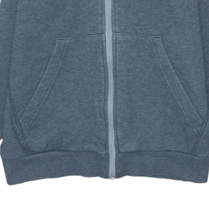 Adidas Boys Grey Full Zip Hoodie 152cm Fleece Sports Sweatshirt