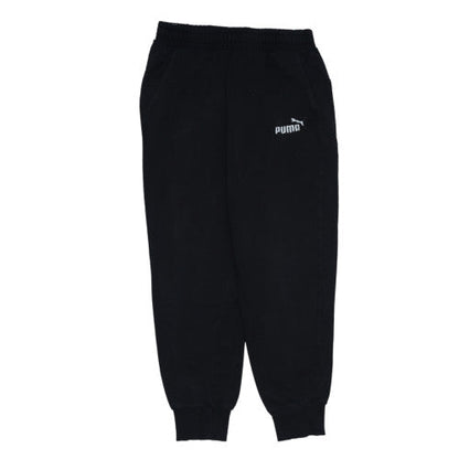 Puma Womens Black Jogger Trousers Size M Fleece Elastic Waist
