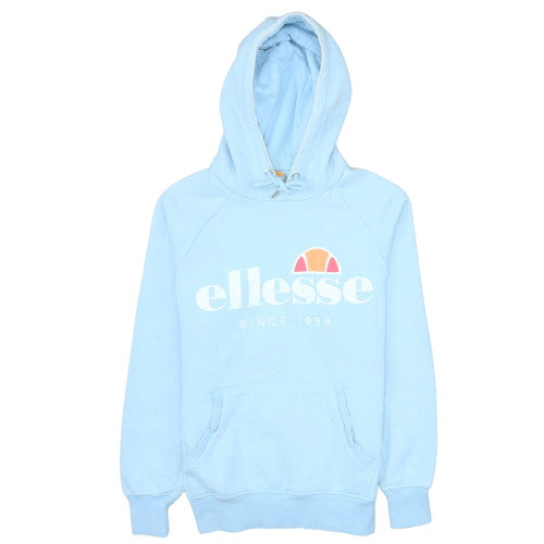 Womens UK Size XS ellesse Blue Pullover Hoodie